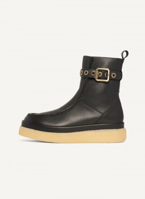Black DKNY Autumn - Crepe Sole Shoes Boots | USA-D1844