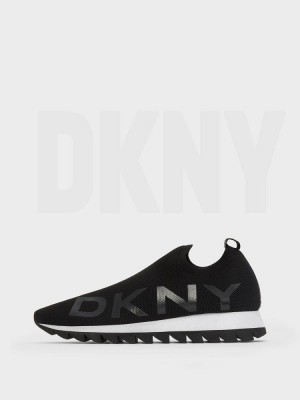 Black DKNY Azer Slip On Shoes Sneakers | USA-D0160