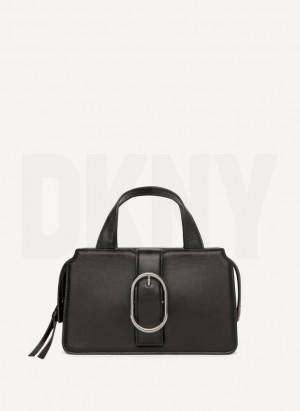 Black DKNY Buckle Bags Crossbody Bags | USA-D1062