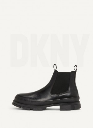 Black DKNY Chelsea Men's Boots | USA-D1244
