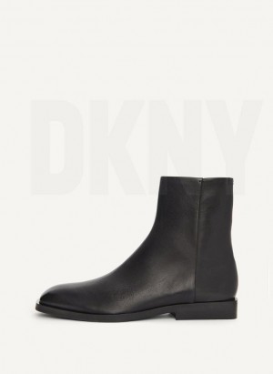 Black DKNY Chelsea Shoes Boots | USA-D1300