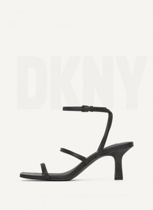 Black DKNY Christy Shoes Heels | USA-D0428