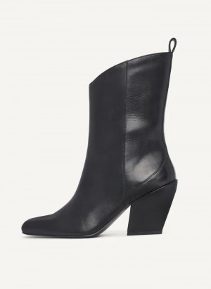 Black DKNY Luna Shoes Boots | USA-D1518