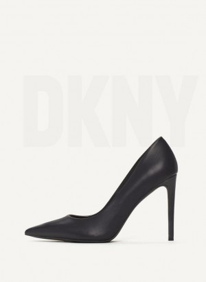 Black DKNY Mabi High Pump Shoes Heels | USA-D1972