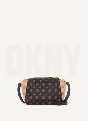Black DKNY Mini Dome Bags Crossbody Bags | USA-D0738
