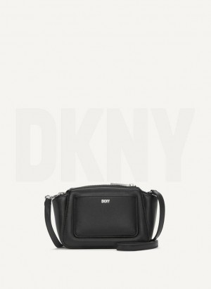Black DKNY Pragmatist Mini Dome Quilted Bags Crossbody Bags | USA-D1832