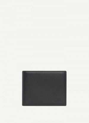 Black DKNY Side Fold Men's Wallets | USA-D1568