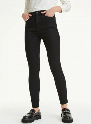 Black DKNY Skinny Women's Jeans | USA-D0631