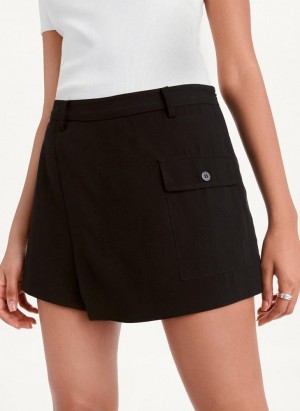 Black DKNY Skort Women's Skirts | USA-D1587