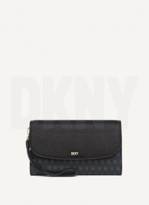 Black DKNY Sydney Bags Wallets | USA-D1233