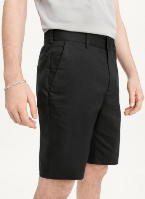Black DKNY Tech Men's Shorts | USA-D1932