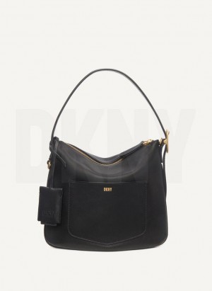 Black DKNY The Small Optimist Bags Shoulder Bags | USA-D0131
