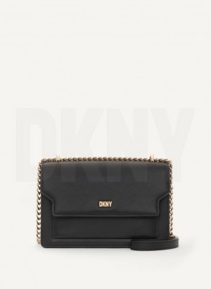 Black / Gold DKNY Millie Bags Shoulder Bags | USA-D1664