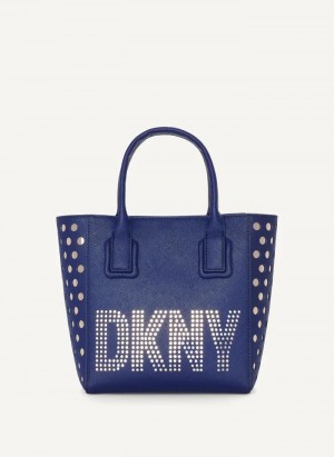 Blue DKNY Essex Saffiano Small Bags Tote Bags | USA-D1425
