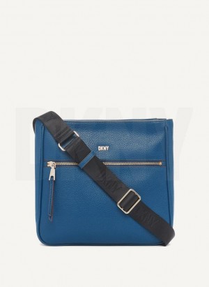 Blue DKNY Maxine Messenger Bags Crossbody Bags | USA-D1183