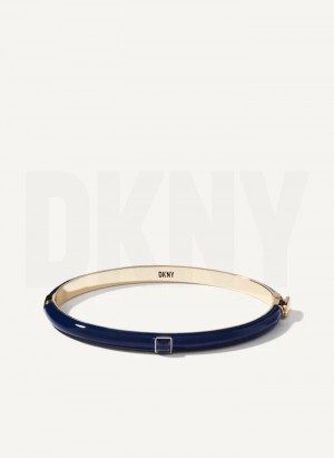 Blue DKNY Square Stone Women's Bangle | USA-D1324