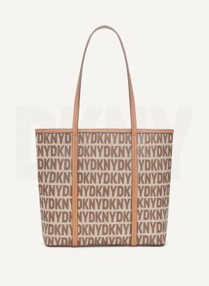 Brown DKNY 7th Ave Medium Bags Tote Bags | USA-D0309