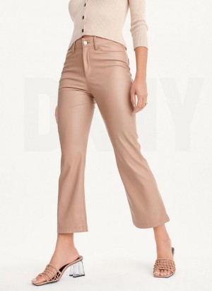 Brown DKNY Butter Women's Pants | USA-D1630
