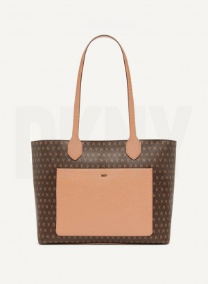 Brown DKNY Ines Bags Tote Bags | USA-D0686