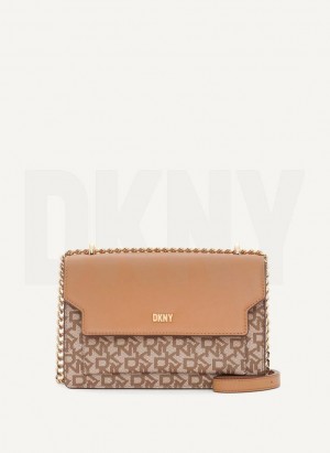 Brown DKNY Millie Bags Shoulder Bags | USA-D0233
