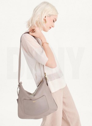 Brown DKNY The Medium Optimist Bags Tote Bags | USA-D1221