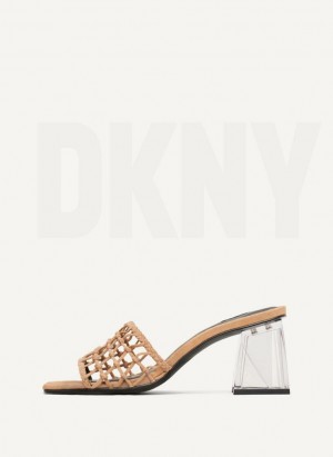 Brown DKNY Vittoria Shoes Heels | USA-D1051