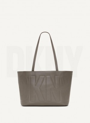 Dark Grey DKNY Elsa Medium Bags Tote Bags | USA-D0827