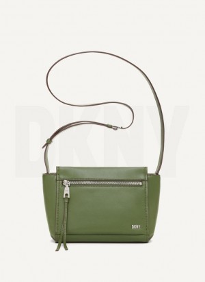 Green DKNY Pax Bags Crossbody Bags | USA-D0704