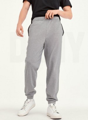 Grey DKNY Polished Men's Pants | USA-D0501