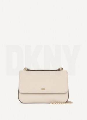 Grey DKNY Sina Flap Bags Shoulder Bags | USA-D0218