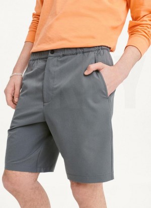 Grey DKNY Sport Men's Shorts | USA-D0409