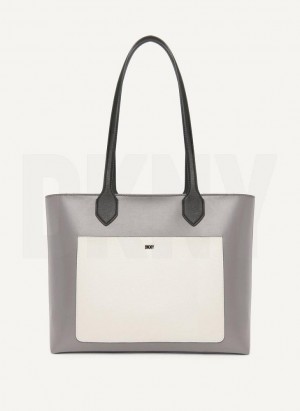 Grey Multicolor DKNY Ines Bags Tote Bags | USA-D1881