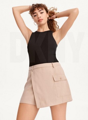 Khaki DKNY Skort Women's Skirts | USA-D0476