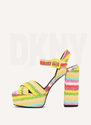 Multicolor DKNY Margot Shoes Heels | USA-D0739