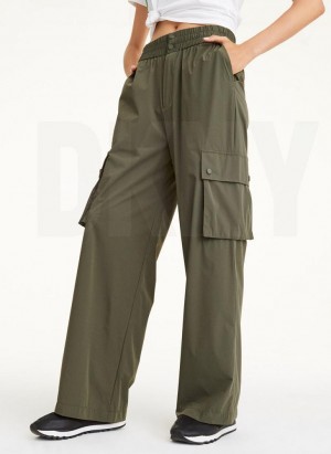 Olive DKNY Cargo Women's Pants | USA-D1419