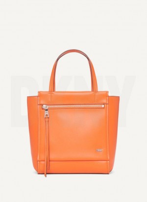 Orange DKNY Pax North-South Bags Tote Bags | USA-D0483