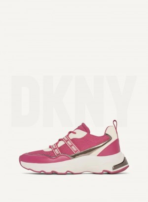 Pink DKNY Justine Slip On Shoes Sneakers | USA-D0759