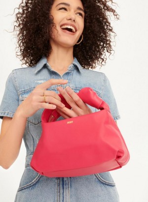 Pink DKNY Mini Modernist Knot Bags Tote Bags | USA-D1731