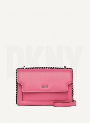 Pink Multicolor DKNY Millie Bags Shoulder Bags | USA-D1833