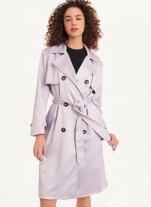 Purple DKNY Trench Women's Coats | USA-D0611