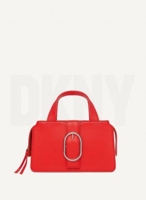 Red DKNY Buckle Bags Crossbody Bags | USA-D0725