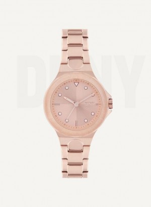 Rose Gold DKNY Chambers Women's Watches | USA-D1280