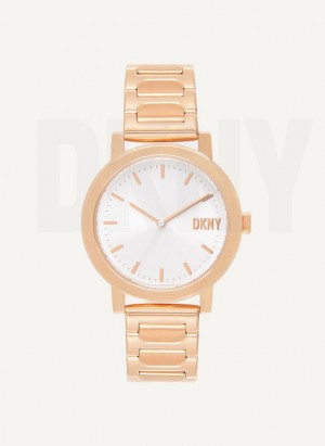 Rose Gold DKNY New Platform Women's Watches | USA-D1985