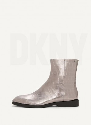 Silver DKNY Chelsea Shoes Boots | USA-D0990
