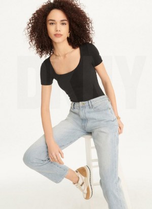 Wash DKNY Broome High Rise Vintage - Full Length Women's Jeans | USA-D1765