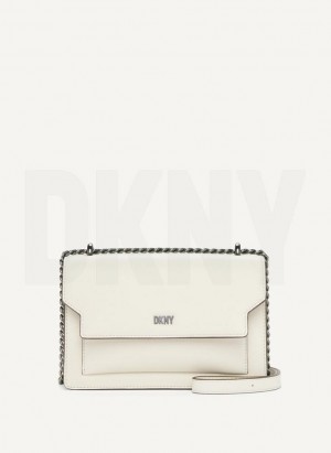 White DKNY Millie Bags Shoulder Bags | USA-D0570