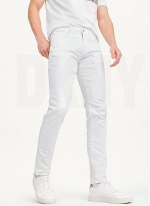 White DKNY Skinny Men's Jeans | USA-D1406