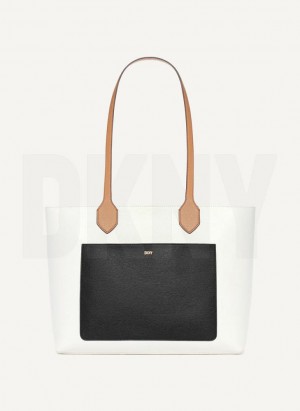 White / Multicolor DKNY Ines Bags Tote Bags | USA-D0380