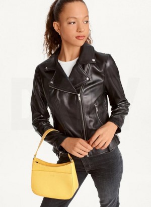 Yellow DKNY Medium Bags Shoulder Bags | USA-D0278