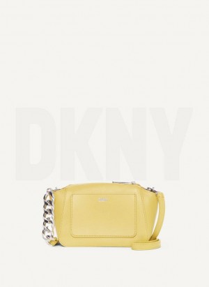 Yellow DKNY Mini Dome Bags Crossbody Bags | USA-D1351